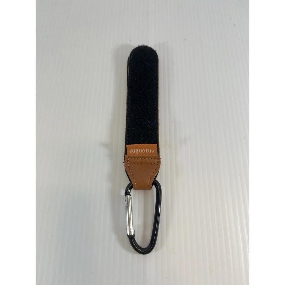 Stroller Hooks Leather Heavy Duty Carabiner Hook Straps with Stylish Clips Brown